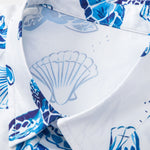 Turtle Print Button Up Shirt & Swim Shorts