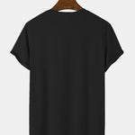 Skull Print Arc Hem T-Shirt