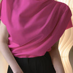 Urban Solid Color Short Sleeve T-Shirt Top