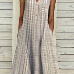 Sleeveless V Neck Dress