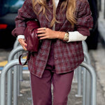 Fine Check Top Warm Jacket
