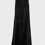 A-Line Loose Pockets See-Through Solid Color Round-Neck Cover-Up Midi Dresses