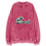 The Great Wave Off Kanagawa Vintage Sweatshirt