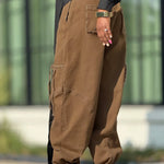 High Waisted Elasticity Pockets Solid Color Jean Pants Bottoms