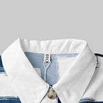 A-line High Waisted Buttoned Contrast Color Pleated Pockets Lapel Midi Dresses