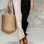Women's Minimalist Knitted Boat Neck Short-sleeved Maxi Dress