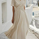 Loose Striped Print Dress