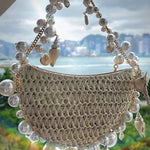 Versatile Pearl Conch Handbag