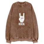 Hand Horn Rock N Roll Vintage Sweatshirt