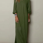 Women Casual V-neck Maxi Dress