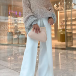 Make It Shine Knit Sequin Off Shoulder Loose Sweater