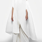 Batwing Sleeves Loose Solid Color Split-Front Off-The-Shoulder Blouses&Shirts Tops