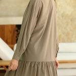 Women's Fashion Loose Button Down Shirt Dress