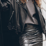 The Perfect Match Glitter Fabric Ruched Elastic Waist Mini Skirt