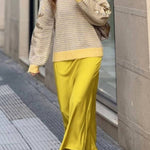 Striped/Sequined Sweater
