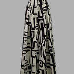 High Waisted Loose Pleated Printed Split-Joint Pants Trousers