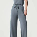 Fashion Slender Casual Women's Sleeveless Solid Color Jumpsuit