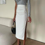 Margovil One Shoulder Long Sleeve Ruched Slim Fit Top