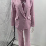 Margovil One Button Pocketed Blazer and Straight Leg Pants Power Suit Set
