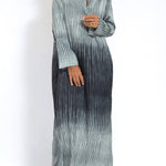 Gray gradient dress