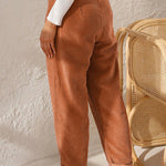 women's corduroy loose straight trousers