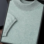 PREMIUM CASHMERE MOCK NECK T-SHIRT