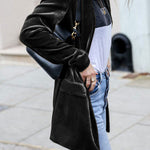 Eye Catching Street Style Velvet Blazer