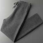 PURE EXTRA-FINE MERINO WOOL LEISURE TROUSERS