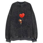 Heart Balloon Adventure Vintage Sweatshirt