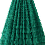 Be Your Own City Queen Tiered Elastic Waist Tulle Maxi Skirt