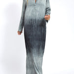 Gray gradient dress