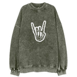 Hand Horns 3 Vintage Sweatshirt