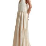 Elegant Resort Deep V-Neckline Strappy Maxi Dress