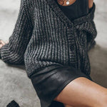 Falling for You Knit Button Up Relaxed Cardigan