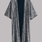 Disco Glamour Sequin Bell Sleeve Kimono