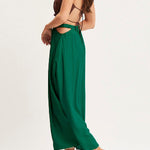 A-line swing skirt high waist hollow solid color skirt
