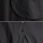 Irregular Clipping Solid Color Lapel Shirts Tops