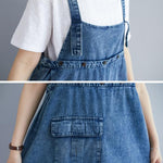 Original Solid Denim Strapless Dress