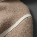 PREMIUM CASHMERE TWO TONE ZIPPER HOODIE