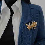 Vintage Original Irregular Brooch