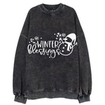 Winter Wonderland Winter Blessings Vintage Sweatshirt
