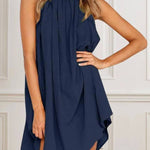 Sweet Crinkle Sleeveless Mini Dress