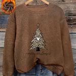 Luna ��� Fluffy Heart-Button Knit Sweater