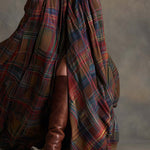 Giulietta - Maxi Check Shirt Dress with Belt