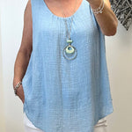 Penelope Necklace Lined Vest Top