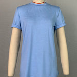 Short Sleeves Solid Color Round-Neck T-Shirts Tops