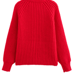 Solid Color Cardigan Long Sleeve Knitted Sweater Jacket