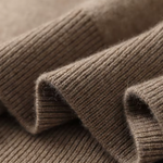 PREMIUM CASHMERE TWO TONE ZIPPER HOODIE