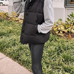 Solid color fashionable lazy style cotton vest jacket