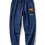 Basketball Bear Print Hoodie & Jogger Pants